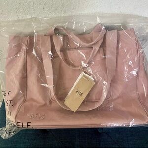 BEIS East to West Tote Bag in Atlas Pink